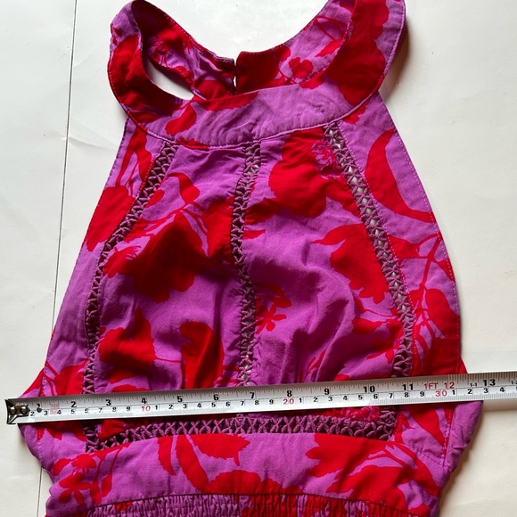 Abel The Label Charlotte Maxi Dress Lilac/Red Anthropologie revolve - Picture 6 of 13